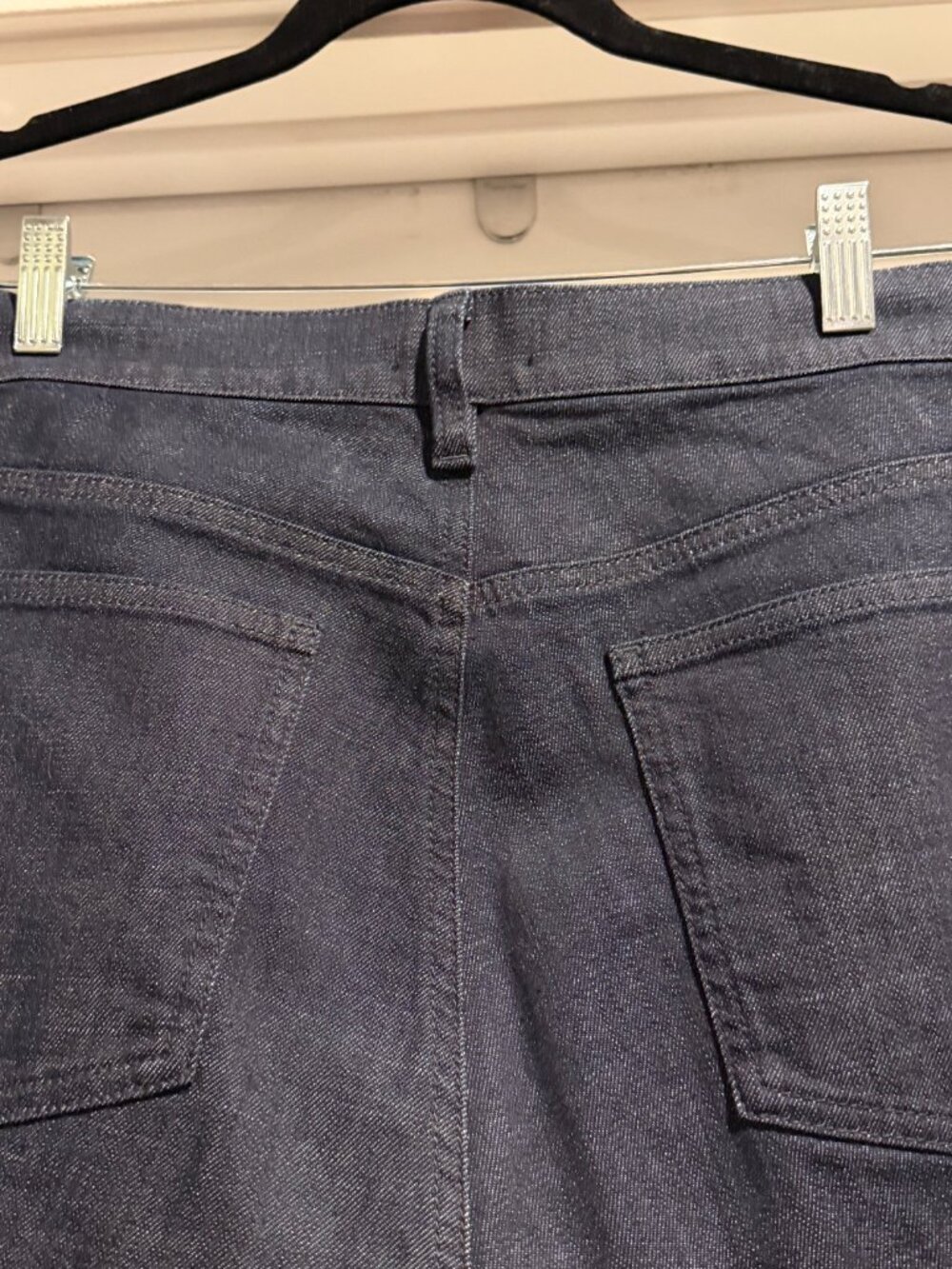 Eileen Fisher Straight Leg stretch Jean Dark Blue Wash - Picture 4 of 6